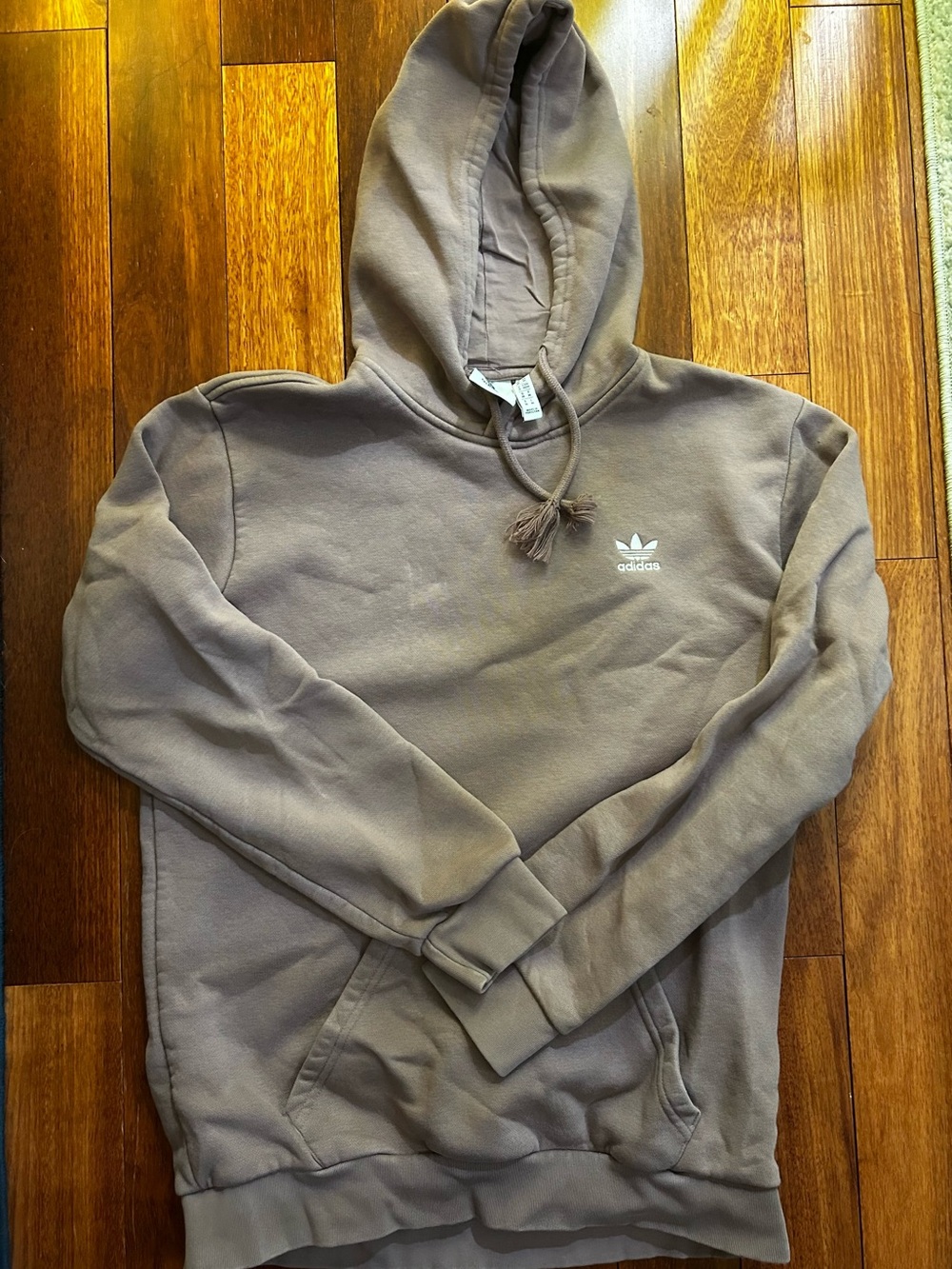 adidas Brown Trefoil Pullover Hoodie